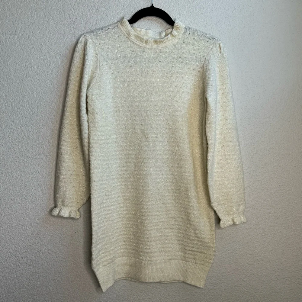 Gap girls cream sweater dress
